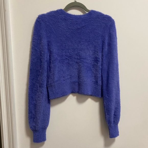 Aritzia Purple fuzzy sweater - Picture 3 of 5